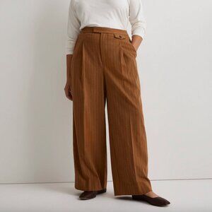 Madewell The Rosedale High-Rise Straight Pant in Pinstripe